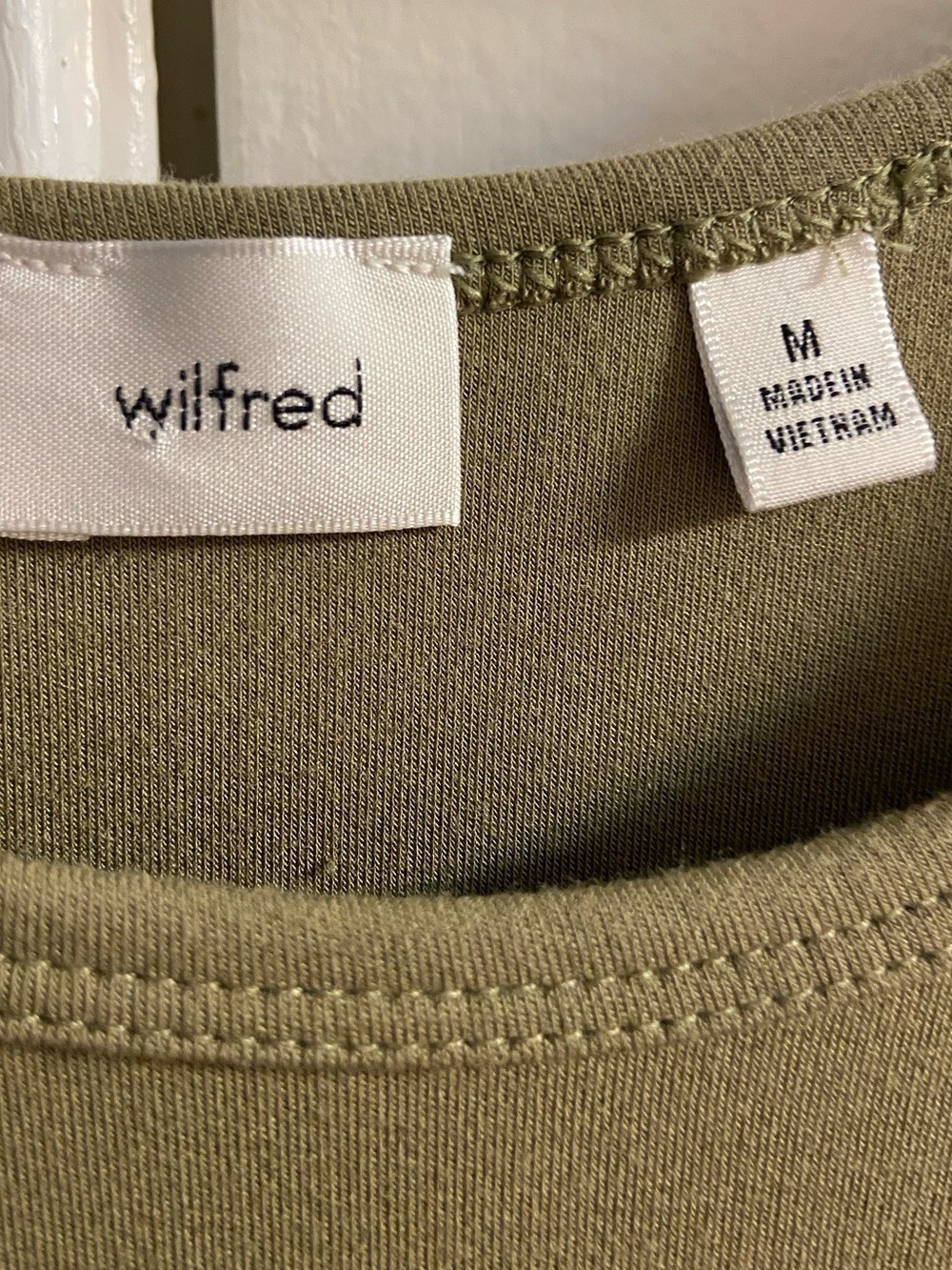 Aritzia Wilfred Olive Green Jersey Resort Maxi Dress Medium - Picture 13 of 14